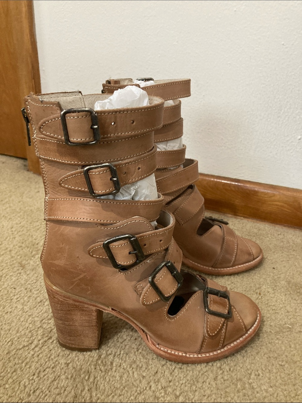 Freebird Tan Bond Sandals Size 8